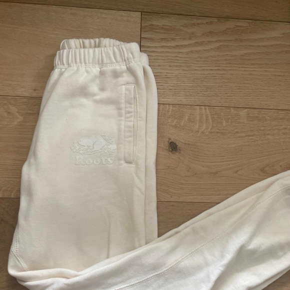 Roots sweat pants size xs in cream colour - Picture 2 of 2